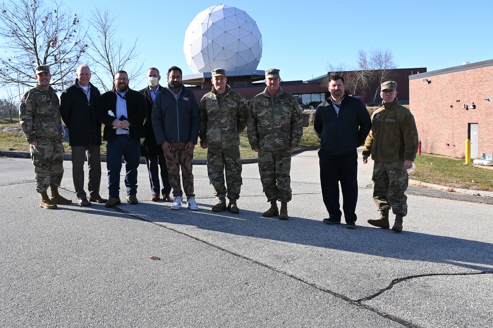 Space Force Leadership Visits New Boston Space Force Station