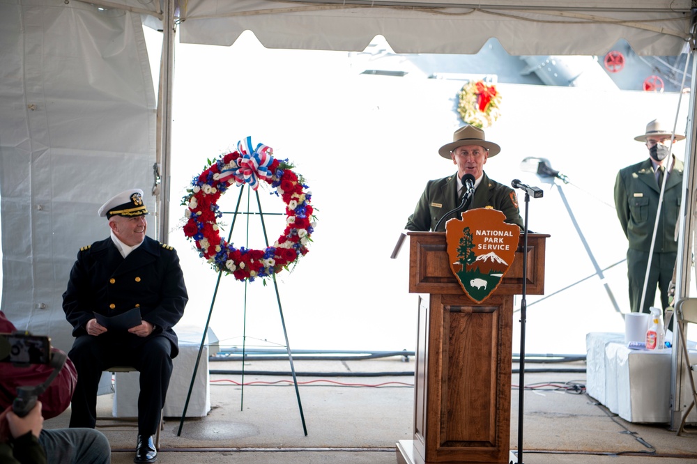 USS Constitution participates in Pearl Harbor Remembrance