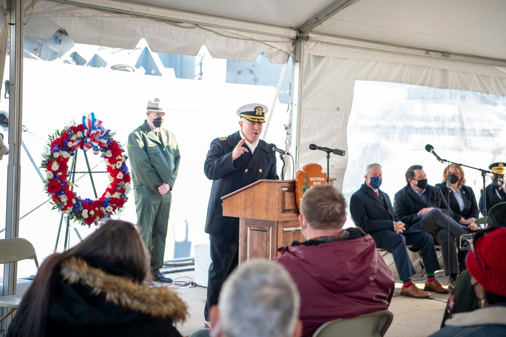 USS Constitution participates in Pearl Harbor Remembrance