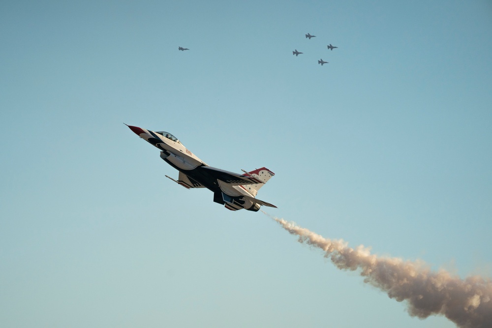 Thunderbirds final show of the 2021 season held at Nellis AFB