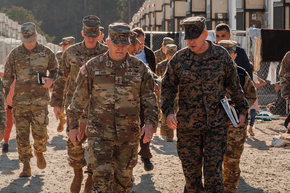 Lt. Gen. John R. Evans Jr. visits Fort Pickett