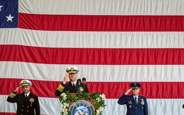 USFFC  Change of Command Aboard GHWB