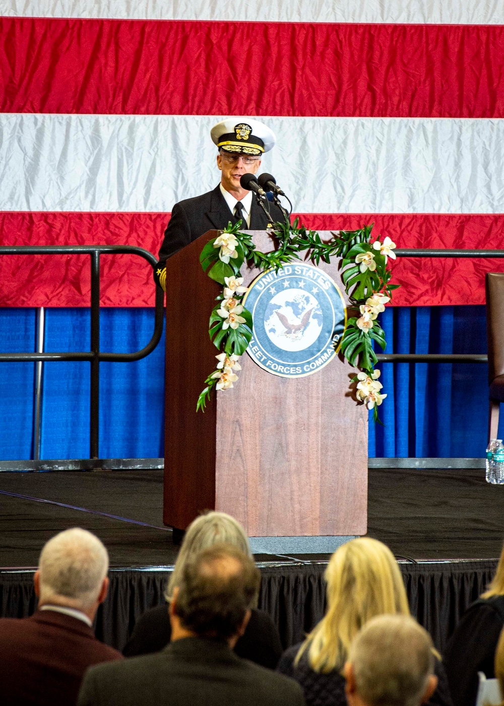 USFFC  Change of Command Aboard GHWB