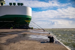 U.S. Army rotational forces transition creates waves at the port of Alexandroupoli, Greece