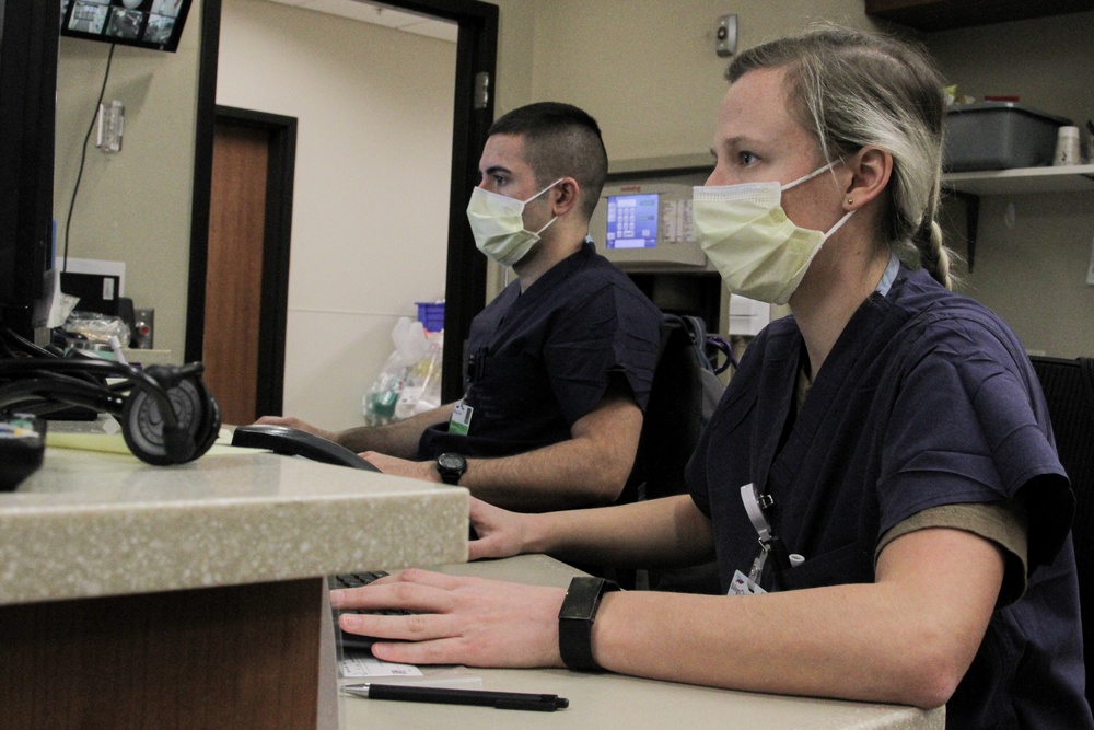 U.S. Navy Sailors conduct operations at Billings Clinic Hospital in Billings Montana
