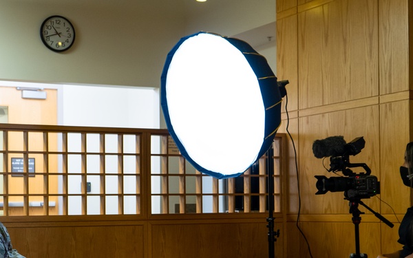 Newsy - Pentagon Press Corps Reporter Interviews U.S. Army Soldiers from the Medical Response Team in Dearborn, Michigan.