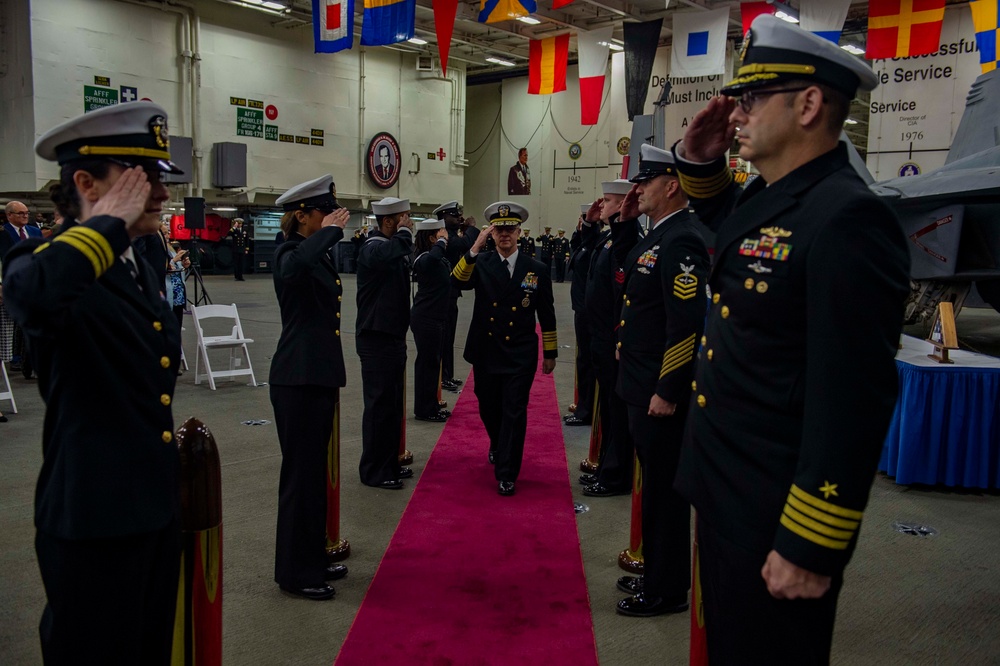 USFFC  Change of Command Aboard GHWB