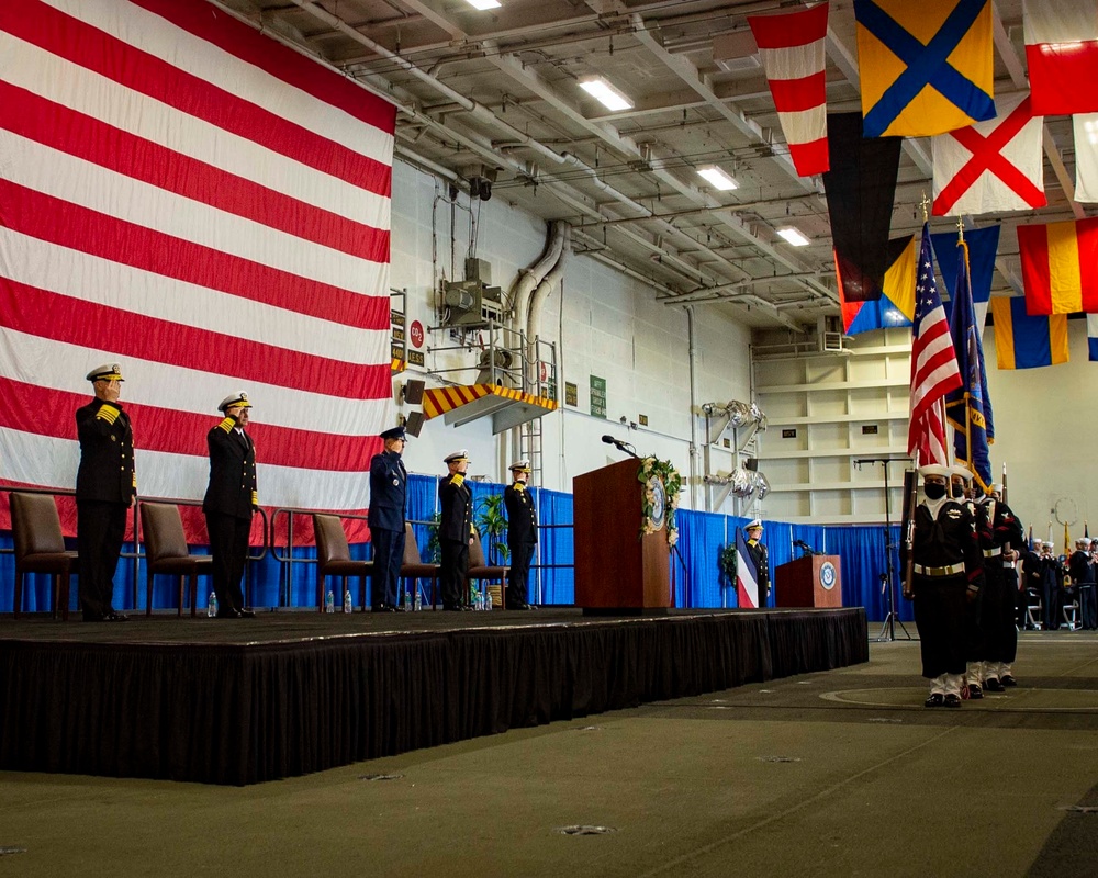 USFFC  Change of Command Aboard GHWB