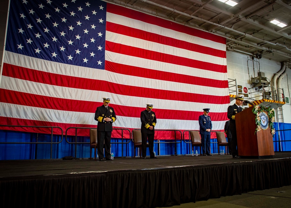 USFFC  Change of Command Aboard GHWB