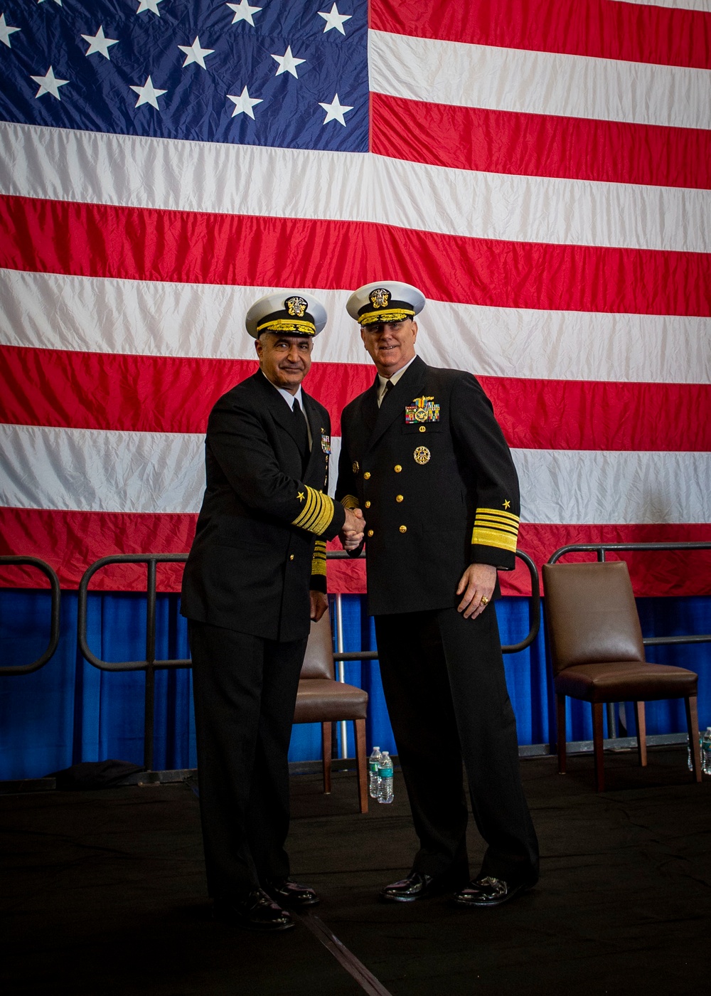 USFFC  Change of Command Aboard GHWB