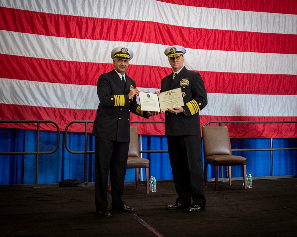 USFFC  Change of Command Aboard GHWB