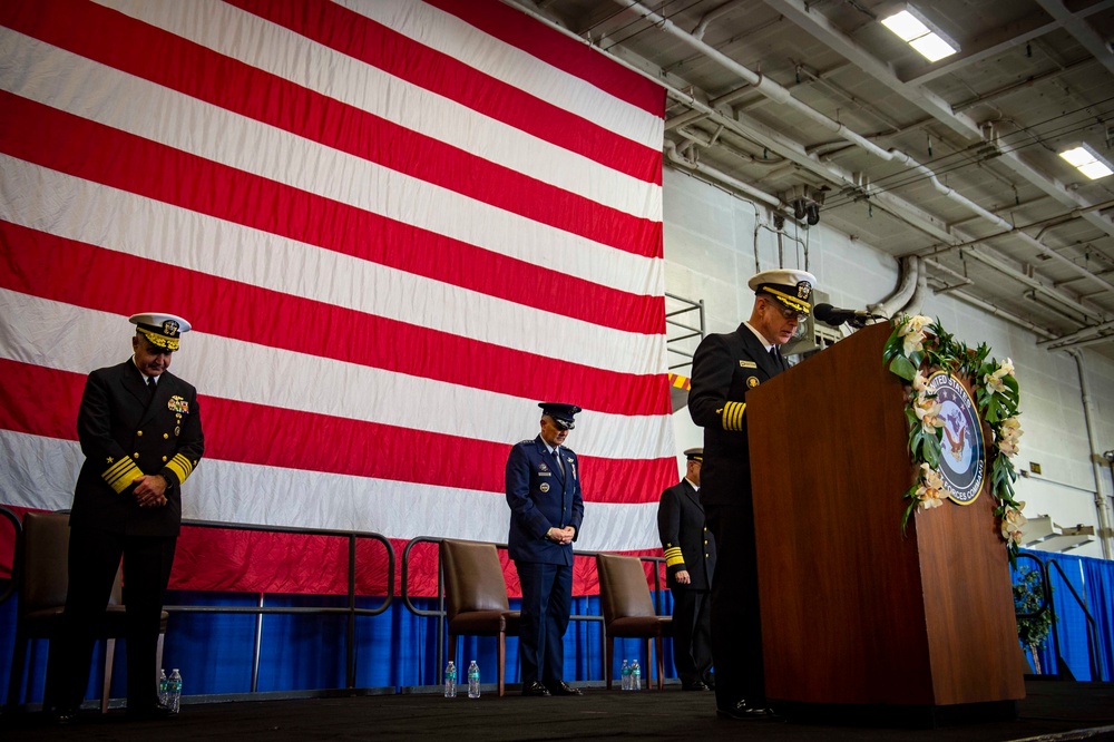 USFFC  Change of Command Aboard GHWB