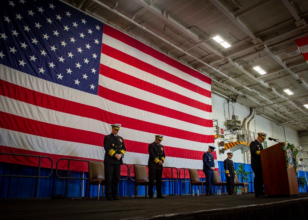 USFFC  Change of Command Aboard GHWB