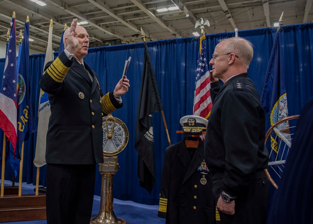 USFFC  Change of Command Aboard GHWB