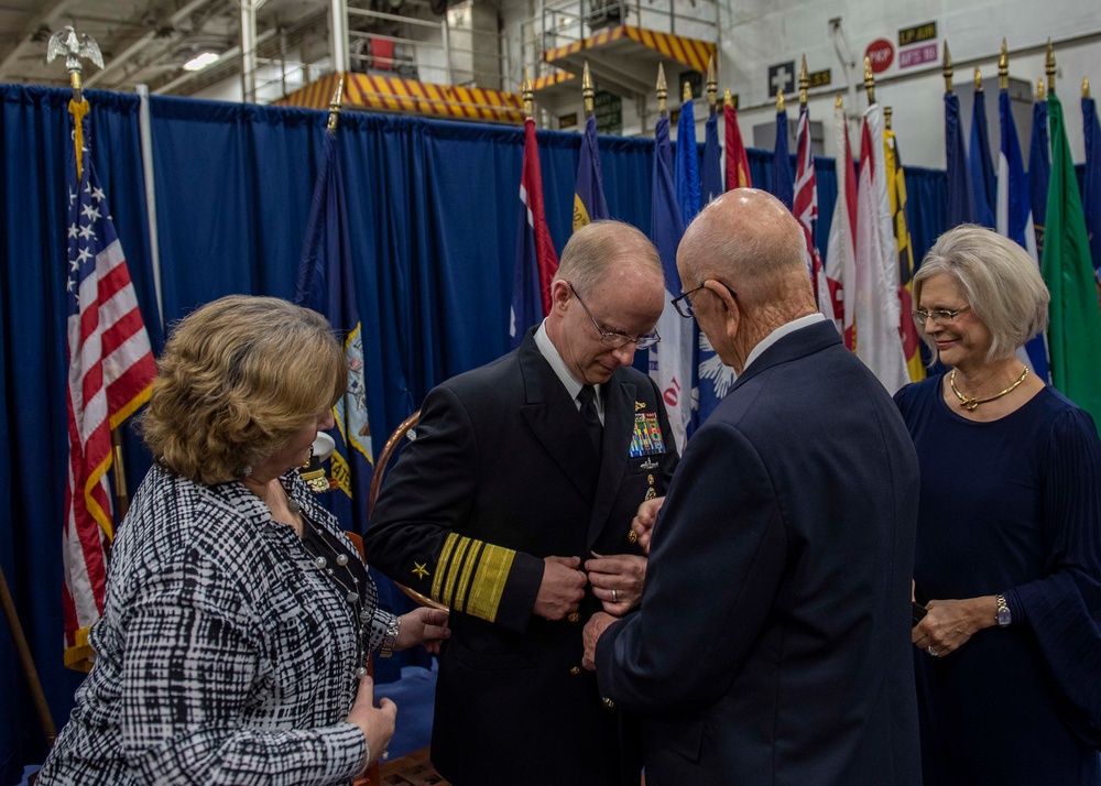 USFFC  Change of Command Aboard GHWB