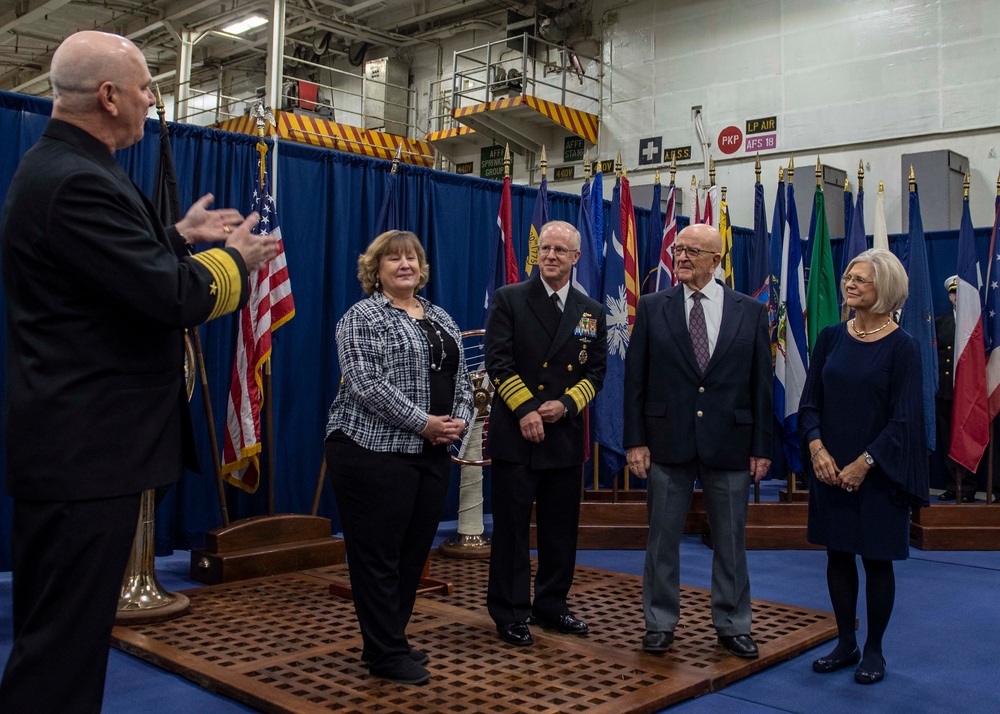 USFFC  Change of Command Aboard GHWB