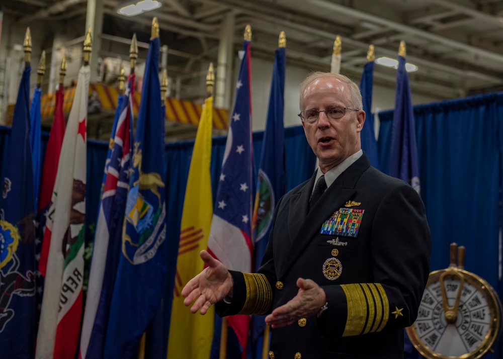 USFFC  Change of Command Aboard GHWB