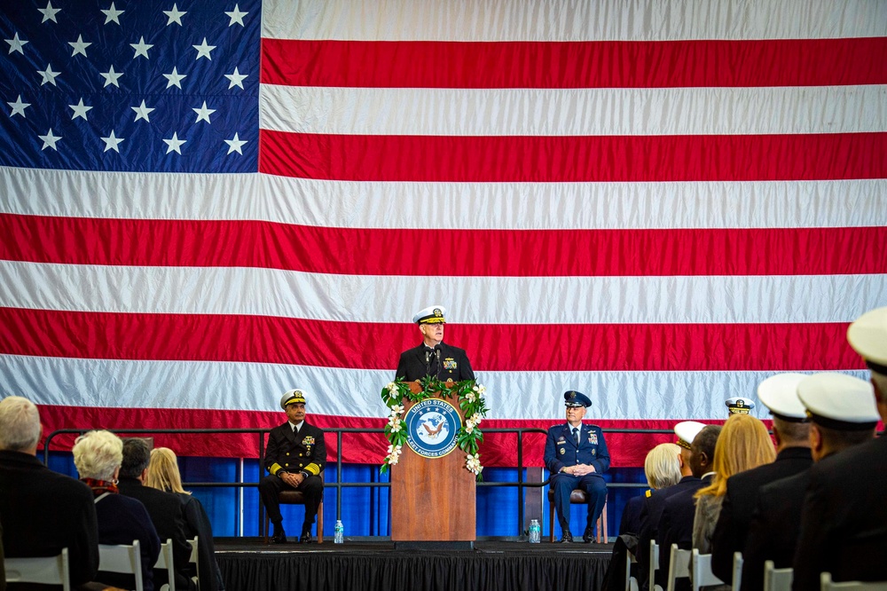 USFFC  Change of Command Aboard GHWB