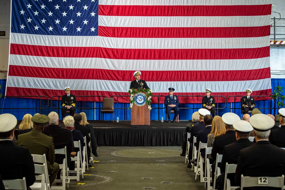 USFFC  Change of Command Aboard GHWB