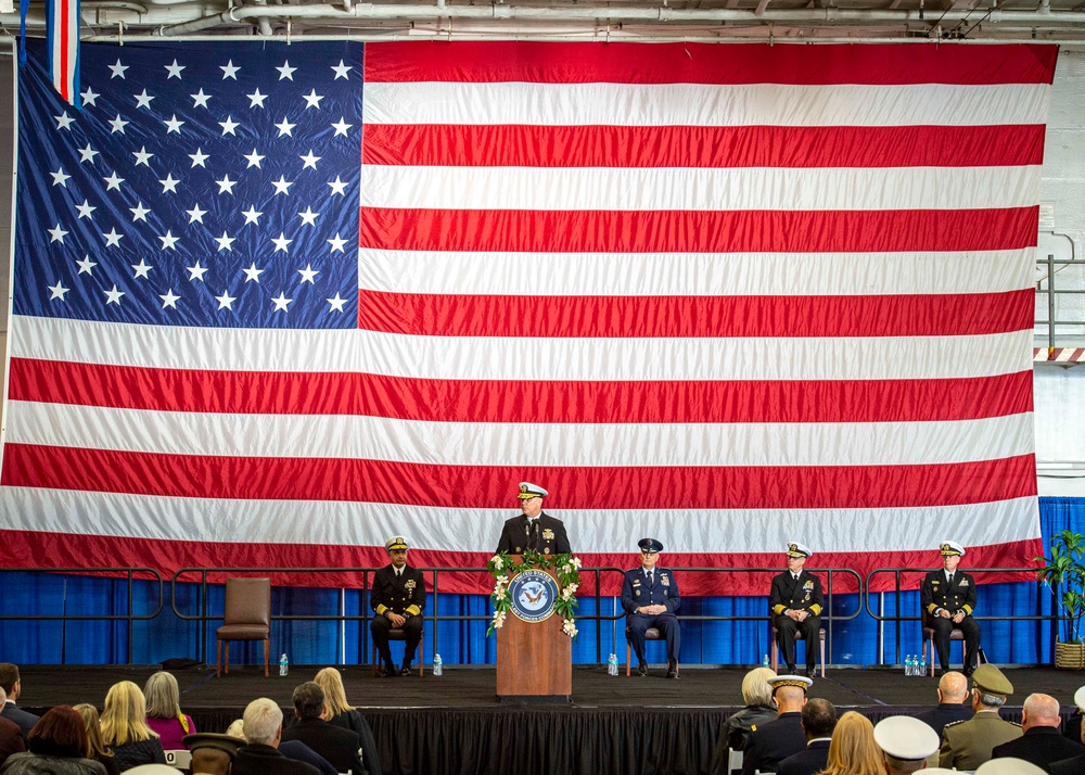 USFFC  Change of Command Aboard GHWB