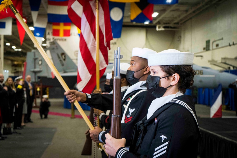 USFFC  Change of Command Aboard GHWB