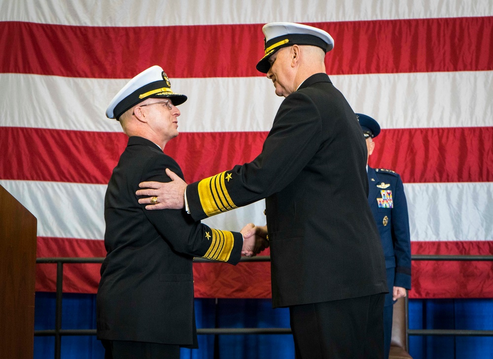 USFFC  Change of Command Aboard GHWB