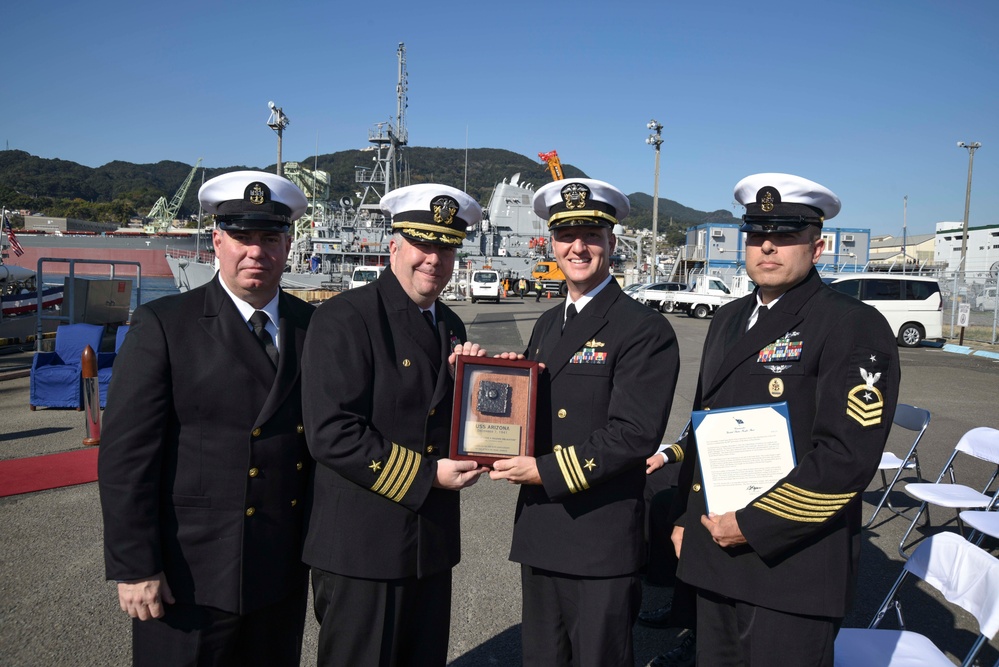 USS Arizona Relic Presentation