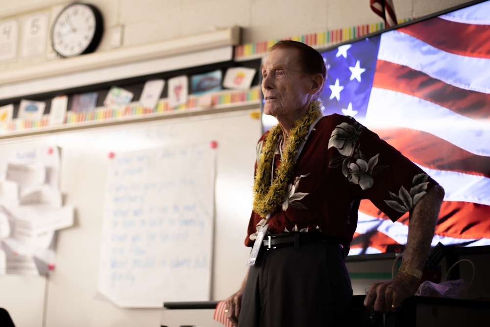 World War II veterans visit Mokapu Elementary, Marine Corps Base Hawaii