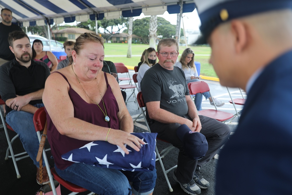 Daughter of Pearl Harbor Survivor Receives Flag