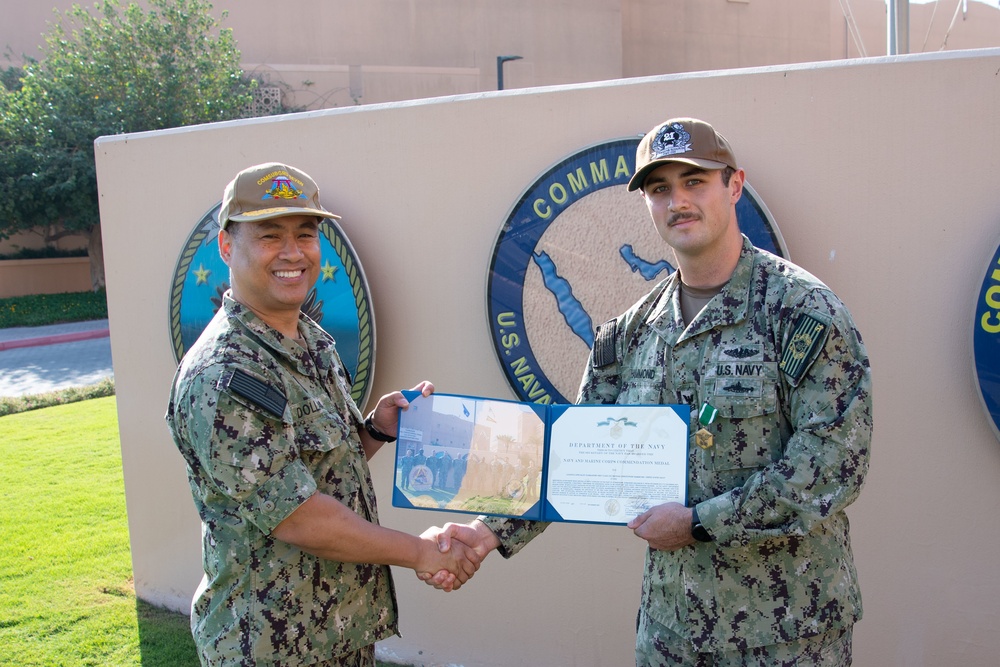 RADM Dollaga Visits CTF 54