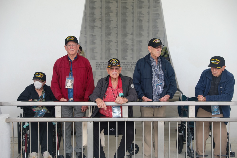 World War II Veterans Visit USS Arizona Memorial