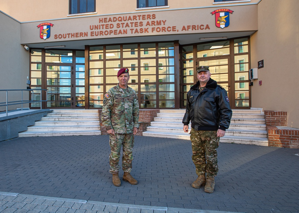 Maj. Gen. Miha Skerbinc visits SETAF-AF, 173rd Airborne Brigade