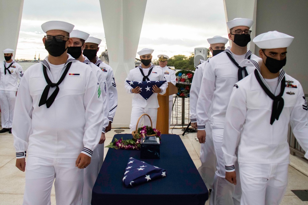 World War II Veteran and Pearl Harbor Survivor Ashes Interred at USS Arizona Memorial