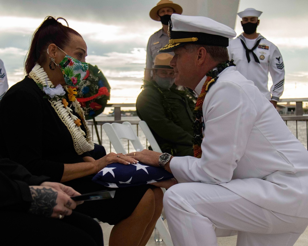 World War II Veteran and Pearl Harbor Survivor Cremains Interred at USS Arizona Memorial