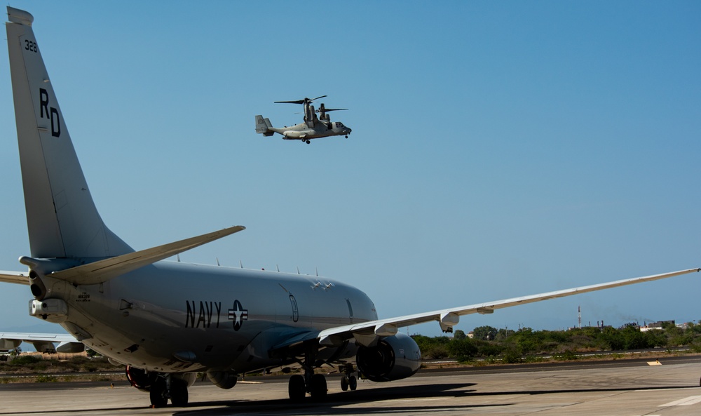 U.S. Marine Ospreys deployed to Djibouti, Africa