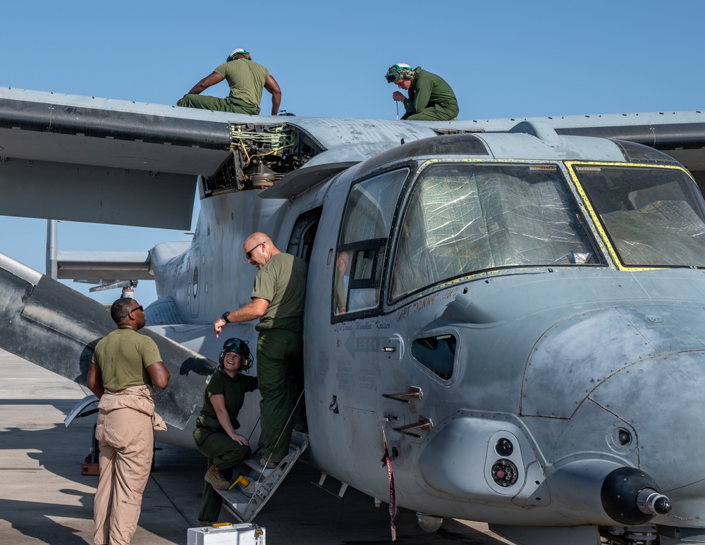 U.S. Marine Ospreys deployed to Djibouti, Africa