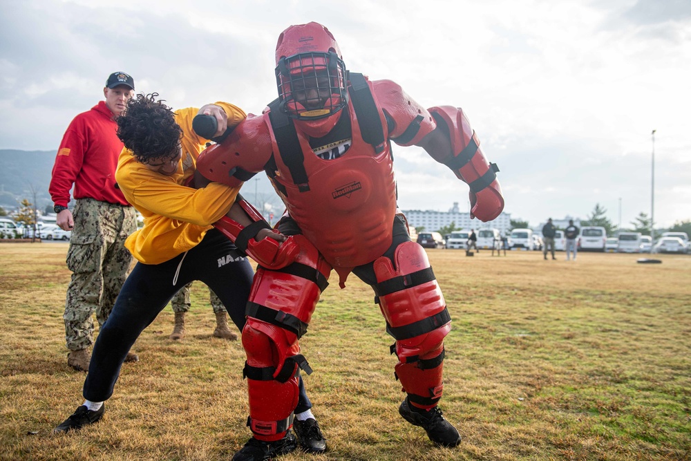 USS America sailors get OC sprayed.