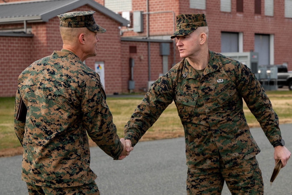 Sgt. Maj. Black visits TF Quantico