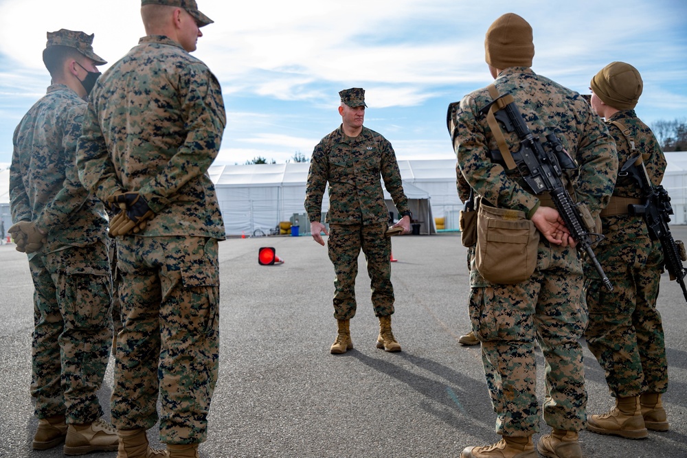 Sgt. Maj. Black visits TF Quantico