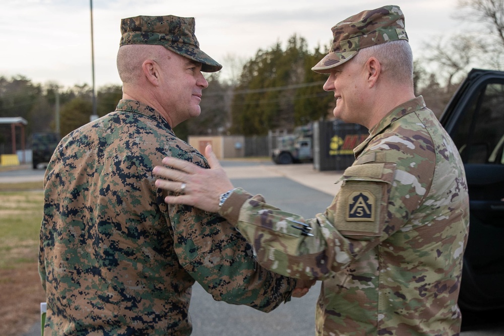 Lieutenant General Evans visits TF Quantico