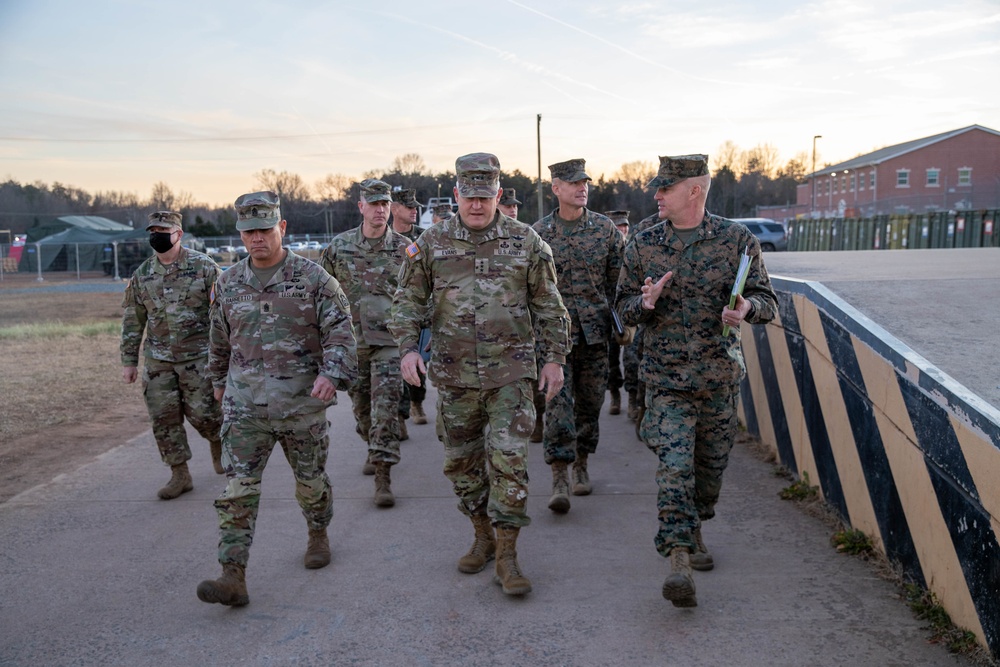 Lieutenant General Evans visits TF Quantico