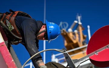 Seaman Hatcher works aboard USCGC Sycamore