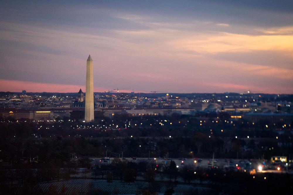 Washington Memorial Sun Rise