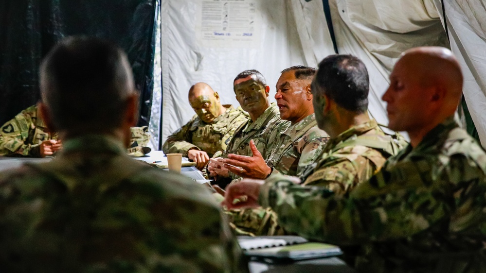 General Michael X. Garrett visits 101st Combat Aviation Brigade during Division Training Density