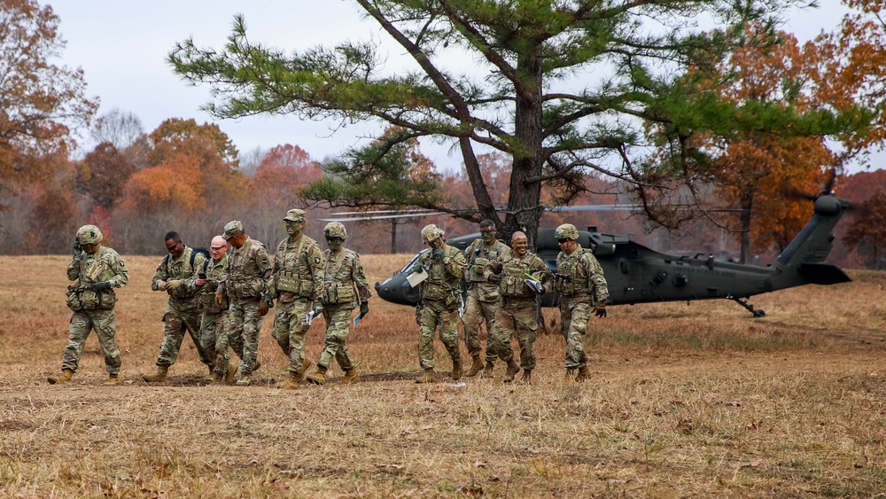 General Michael X. Garrett visits 101st Combat Aviation Brigade during Division Training Density