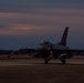 79th Fighter Squadron F-16 pilot returns from training sortie