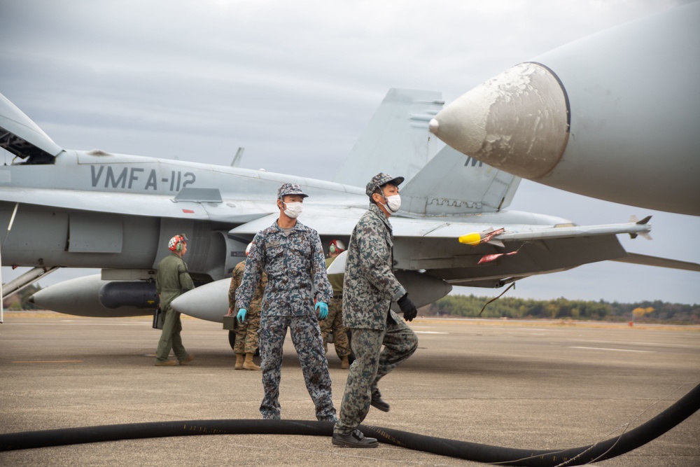 VMFA-112 Lands at Hyakuri Air Base