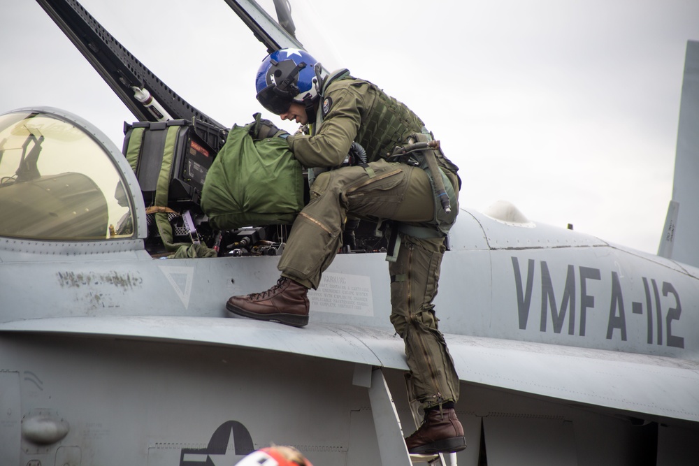 VMFA-112 Lands at Hyakuri Air Base