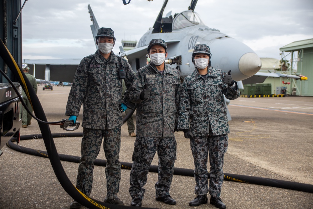 VMFA-112 Lands at Hyakuri Air Base