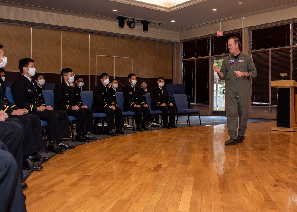 NAFA CO Greets Up-and-Coming JMSDF Cadet Pilots